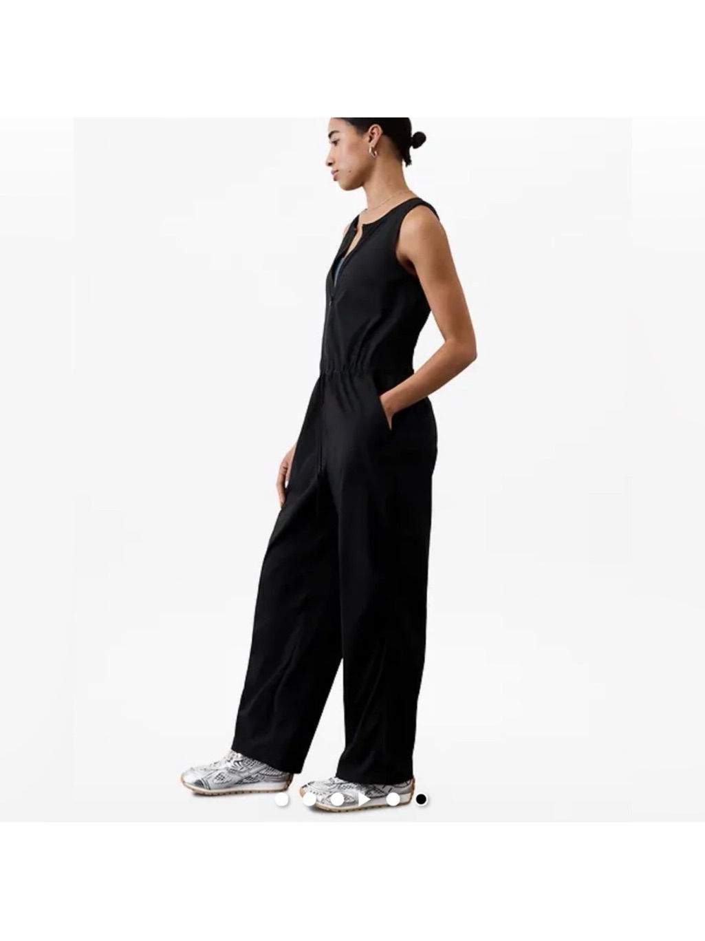 Athleta Flex Jumpsuit In Black Size Medium-New With Tags!